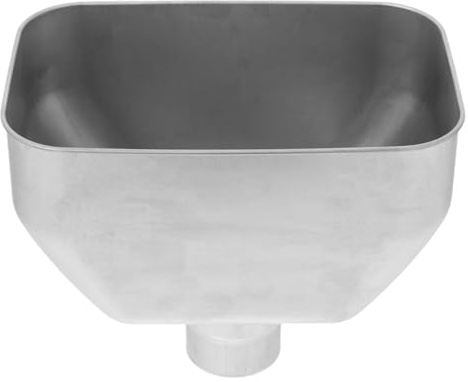ULTECHNOVO Fallrohr Regenwassersammlung Edelstahltrichter 9.61X7.01X6.30In mit Breiter Öffnung für Dachablauf und Regentonnen zum Auffangen von Regenwasser