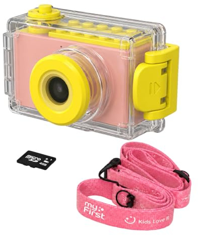 myFirst Camera 2 Kids Digital Camera, 8MP Photo & Full HD 1080P Video Digital Camera with IPX8 Waterproof Case & Silicone Protective Case, Supports up to 32GB SD Card