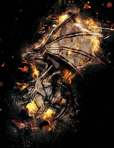Dragon, Dragon, Burning Brightly Hex-Map Sketchbook: Game Mapping Sketch Pad Notebook (Fantasy 150 Hex-Map, Band 2)