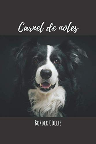 Carnet de note Border Collie: Carnet de notes (120 pages, (15,24cm x 22,86cm): Carnet de notes / Journal noir Labrador Retriever - Accessoires et ... ou des cadeaux pour les amoureux des chiens