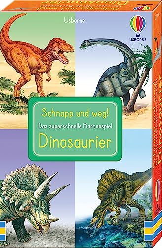 Schnapp und weg! Das superschnelle Kartenspiel: Dinosaurier: Kartenspiel-Set mit Dinos – trainiert das Reaktionsvermögen – ab 3 Jahren