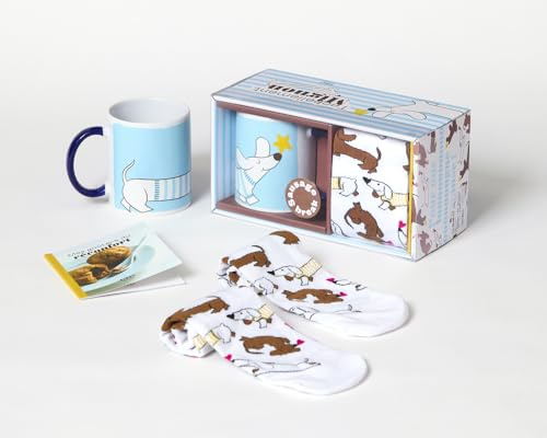 Coffret Teckellement mignon - mug et chaussettes teckel: mug - chaussettes - teckel - mignon - illustratrice - illustration originale - Noël