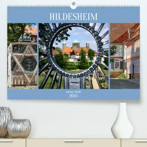 Hildesheim meine Stadt (hochwertiger Premium Wandkalender 2025 DIN A2 quer), Kunstdruck in Hochglanz: Kleiner Stadtrundgang durch Hildesheim (CALVENDO Orte)
