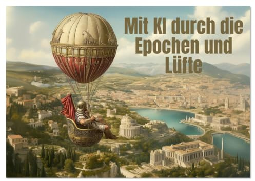 Mit KI durch die Epochen und Lüfte (Tischkalender 2026 DIN A5 quer), CALVENDO Monatskalender: KI-Reisen durch Zeit und Himmel (CALVENDO Kunst)