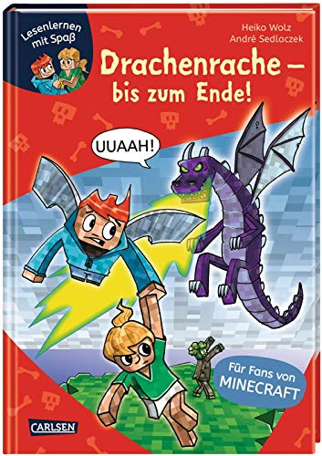 Minecraft 3: Drachenrache – bis zum Ende!: Einfach Lesen Lernen | Erstlesebuch für Jungen und Mädchen der 1. Klasse mit vielen Bildern und Leseurkunde – 3. Lesestufe (3)