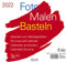 Foto-Malen-Basteln Bastelkalender quer weiß 2022: Fotokalender zum Selbstgestalten. Do-it-yourself Kalender mit festem Fotokarton. Format: 24 x 21,5 cm