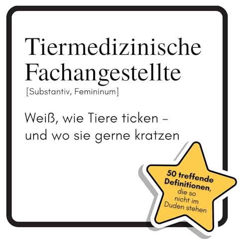Tiermedizinische Fachangestellte: Weiß, wie Tiere ticken – und wo sie gerne kratzen. Das lustige Geschenkbuch für Mann, Frau, Kollege, Freund zu Geburtstag, Weihnachten