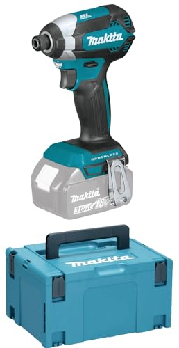 Makita DTD 153 ZJ - Avvitatore a percussione senza spazzole a batteria da 18 V Solo in Makpac, senza batteria, senza caricatore