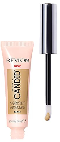 Revlon PhotoReady Candid Antioxidant Concealer, Langhaftend Mittlere-Volle Deckkraft mit Koffein, natürliches Finish, Ölfrei, 030 Light Medium, 22 ml
