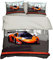 AYMAYO Bettwäsche-Set 135x200 cm Formel-eins-Motiv Auto-s Sport-Wagen Fahrzeug Race car Theme 100% Baumwolle Bettbezug und Kissenbezüge (C,135×200cm)