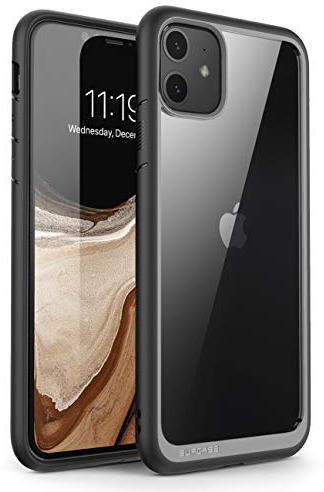 SUPCASE Unicorn Beetle Style Series Premium Hybrid Protective Clear Case for 6.1-Inch iPhone 11 (2019), Black