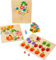 small foot Farbenspiel Raupe Nimmersatt aus Holz, Lernspielzeug zum Sortieren und Farben lernen, ab 4 Jahren, 11431