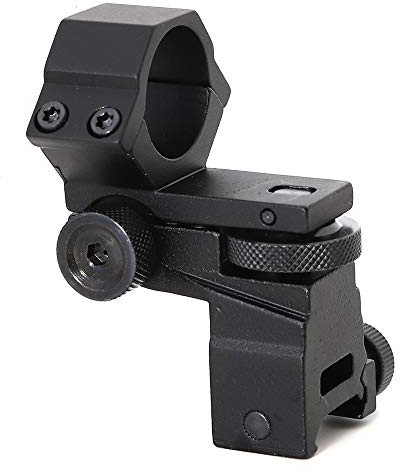 ACEXIER Tactical Laser Sight Linterna Rifle Scope Mount 25.4mm Anillo Elevación Ajustable Windage para 20mm Rail