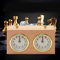 UIGJIOG Wooden Mechanical Chess Watch, Chess Timer, Laptop Professional Master Game Analog, Divided Time Time Analogue Chess Timer