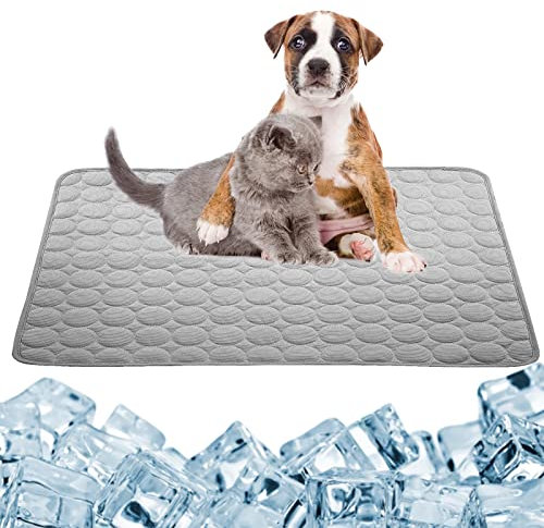 dgdgbaby Dog Cooling Mat Large Cool Pad Summer Pet Bed for Dogs Cats Kennel Pad Breathable Self Coolings Blanket Crate Sleep Machine Washable