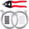 Mardatt 81 PCS Bike Brake Parts Set with 1 Cable Cutter, Professional Bicycle Brake Cables and Housing Universal Standardized Size for Mountain or Road Bike