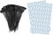 sourcing map 100Stk Nylon Kabelbinder Tags Etiketten Marker Selbstsichernd zum Markieren Organisieren Schwarz