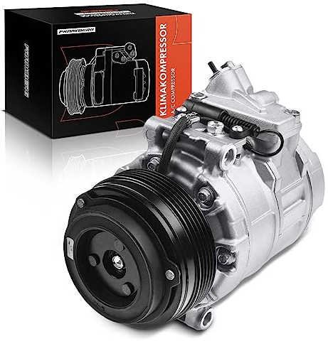 Frankberg Compresor de aire acondicionado con embrague Compatible con Serie 3 (Compact/Cupé/Touring/Cabriolet) E46 5 Series (Touring) E39 7 Series E38 Replace# 64528379924, aceite premezclado