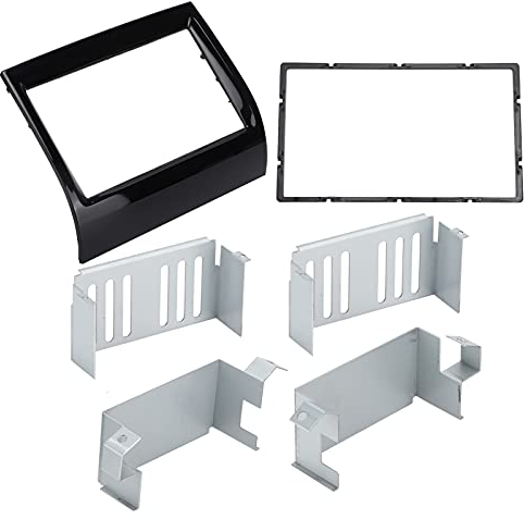 Akozon Autoradio Radioblende 2 DIN Autoradio Einbaurahmen 2DIN Doppel DIN ABS Rahmen Einbauschacht Radioblende Einbausatz Einbaurahmen Navigations DVD Panel für FIAT DUCATO 2011