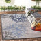 Impression Outdoor Teppich Wetterfest - Balkon Teppich Wasserabweisend - Teppich für den Innen und Außenbereich, Terrasse, Garten, Wohnzimmer, Bad oder Küche - Grau-Blau, 120 x 170 cm