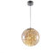 TRFAN Café Restaurant Music Bar Glass Lamps,LED Modern Simple Gypsophila Chandelier,Bedroom Corridor Porch Balcony Lights-Cognac color warm light 30cm Decoration