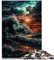 Puzzles für Erwachsene Stormly Ocean Puzzles für Erwachsene 1000-teiliges Holzpuzzle für Erwachsene und Kinder ab 12 Jahren, Lernspiel, Herausforderungsspielzeug, Größe: 50x75 cm