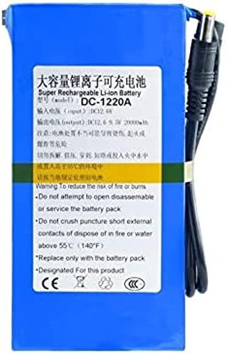 Batterie Li ION DC 12v 12.6v Rechargeable Au Lithium + Interrupteur Marche/arrêt BMS 4800/6800/8000/9800/15000/20000mah DC-121500,DC-1220A(DC-122000)