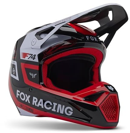 Helm FOX V1 Race SPEC Fluo RED S