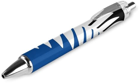 Novaj Silberfarbener Farn-Flaggen-Banner, niedlicher Kugelschreiber, einziehbar, feine Spitze, 0,5 mm, glattes Schreiben für Zuhause und Büro