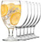 KIAPPO Gläser Set 590 ml - 6 Große Trinkgläser für Wasser, Saft und Cocktails - Cocktailgläser - Moderne Longdrinkgläser - Wassergläser - Dessertgläser - Pokal Gläser
