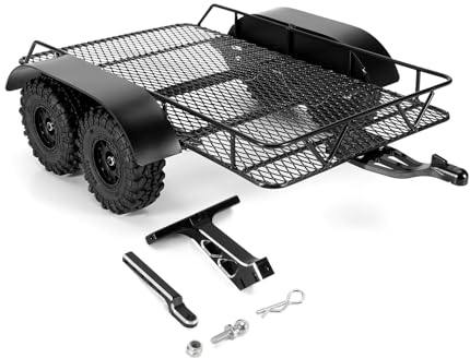 INJORA Metall-Anhängerkupplung für Axial SCX24 Upgrade 1/24 RC Crawler