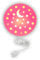 Niermann Standby Wandleuchte Pastellrosé mit Sternen, 1 x E14, max. 10 Watt, Made in Germany, Kinderleuchte, Kinderlampe