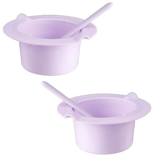 Thyonta DIY Silicone Mask Bowl Beauty Hair Removal Melting Wax Mixing Bowl High Temperature Resistant Silicone Wax Bean Bowl Hydrotherapy Mask Mixing Bowl