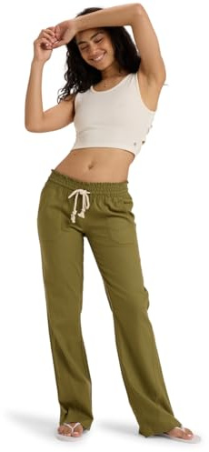 Roxy - Oceanside Pants für Damen - Loden Green - XXL