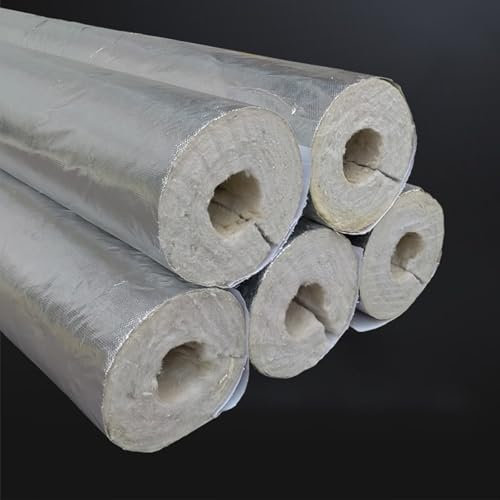 MZQMK Coquilla Aislante para Tuberías Thermal Insolation, Manguito Aislante Protector De Espuma Polietileno para Instalaciones De Cobre, Tubos De Hierro O Acero(L 1M-60mm/2.4in,50mm)