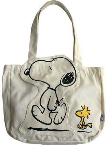 Sunknight Stoffbeutel S-noopy - Lieblings Tasche Tragetasche Baumwolltasche Beige Naturfarben