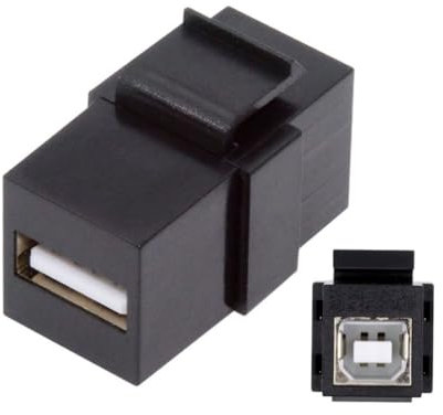 chenyang USB Keystone Buchsenadapter USB 2.0 Typ-A Buchse zu Typ-B Buchse Keystone Einsatzbuchsenmodul Koppleradapter für Wandplatten Steckdosenpanel
