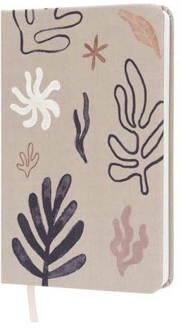 Kokonote Bullet Journal Notizbuch Kalima Stoff Hardcover Notizbuch Notizblock Notizbuch - Reisetagebuch zum selberschreiben - Bullet Journal Dotted Tagebuch Mädchen und Jungen