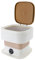 Lavatrice portatile pieghevole, mini lavatrice da 10 litri con timer, piccola lavatrice da viaggio lavatrice mobile da campeggio mini lavatrice con caricamento dall'alto (cachi)