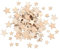 JJUNW 200 Stück Holzsterne Weihnachts Deko, Holzsterne Streudeko, 1/2/3cm Holzsterne zum Basteln Sterne Deko Konfetti Blank Mini Holzdeko für Weihnachtsfeier Geschenk DIY Handwerk Hochzeit Tischdeko