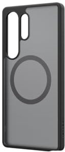 Spigen Designed for Samsung Capella Case für Galaxy S25 Ultra, semitransparente Handy-Hülle, Magnet zum Anbringen von Gadgets, Qi2-Charger kompatibel, Harte Schale mit weicher Griffkante, Frost Black