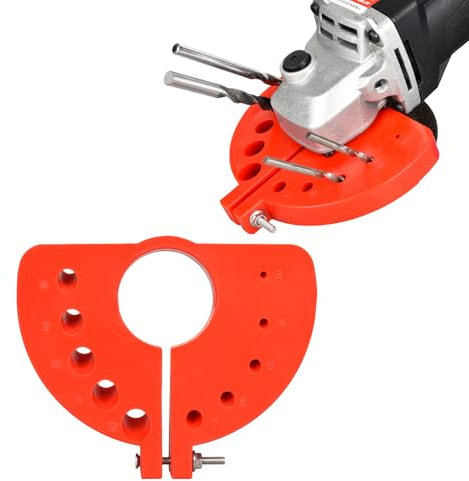 Drill Bit Sharpener for All Bits - Drill Bit Grinding Attachment, Power Drill Bit Sharpeners, Multi-specification Drill Bit Grinding, Giant Blade Angle Grinder for Grinding Drill Bits (Red)