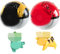 NEUNEL Cartoon Ball, 2 Spielzeug Ball mit 2 Mini Figuren, Ball mit Figur, Bälle zum Werfen für Kinder, Mini-Figuren-Set, Geschenke für Jungen und Mädchen