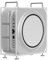Geekria Supporto per telaio compatibile con Apple Mac Studio per M1/M2/M4 Max, M1/M2/M3 Ultra. Supporto per computer in acrilico, supporto, accessori da scrivania, dissipazione del calore ottimizzata