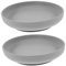 Veemoon Assiette Anti-Déversement pour Personnes Âgées en Silicone Lot de 2 Adaptable avec Ventouse pour Maison de Retraite et Hôpitaux Ustensiles pour Patients