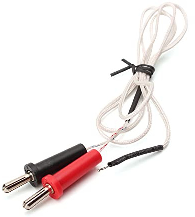 Mtucegi 100 cm K Typ Thermoelement Sonden Hochtemperatur Thermistorsensoren K Typ Thermoelement wasserdichte Oberflächen Für Multimeter Hochtemperatur Steckermessung