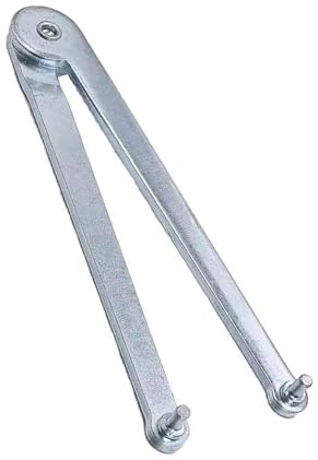 JDNH Verstellbarer Winkel, Schleifer, Stiftwerkzeug für Rundmutter, 4 mm, Stahlkonstruktion, ergonomischer Griff, 150 mm Winkelschleifer, Rundmutter-Werkzeug