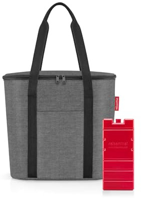 reisenthel Set thermoshopper + Kühlakku – Kühltasche für den Einkauf oder das Picknick mit 2 Trageriemen – Aus wasserabweisendem Material