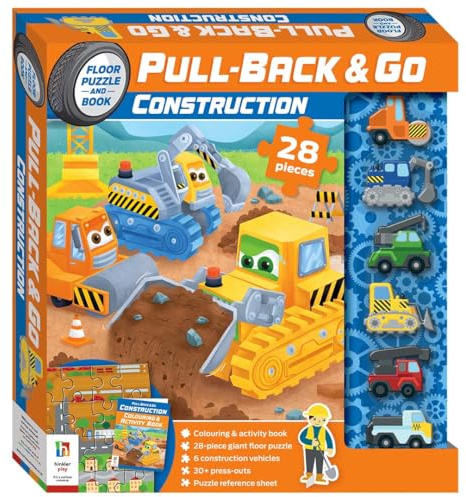 Pull-back-and-go Construction Vehicles