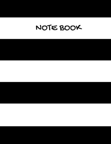 Notebook: Black and White Notebook / Minimalist Journal with 240 Unlined Pages